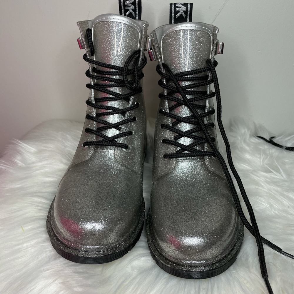 Micheal Kors Tavie Logo Glitter Rain Boot